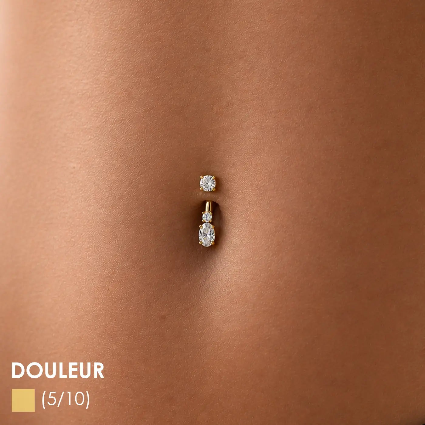 Niveau de douleur du piercing nombril