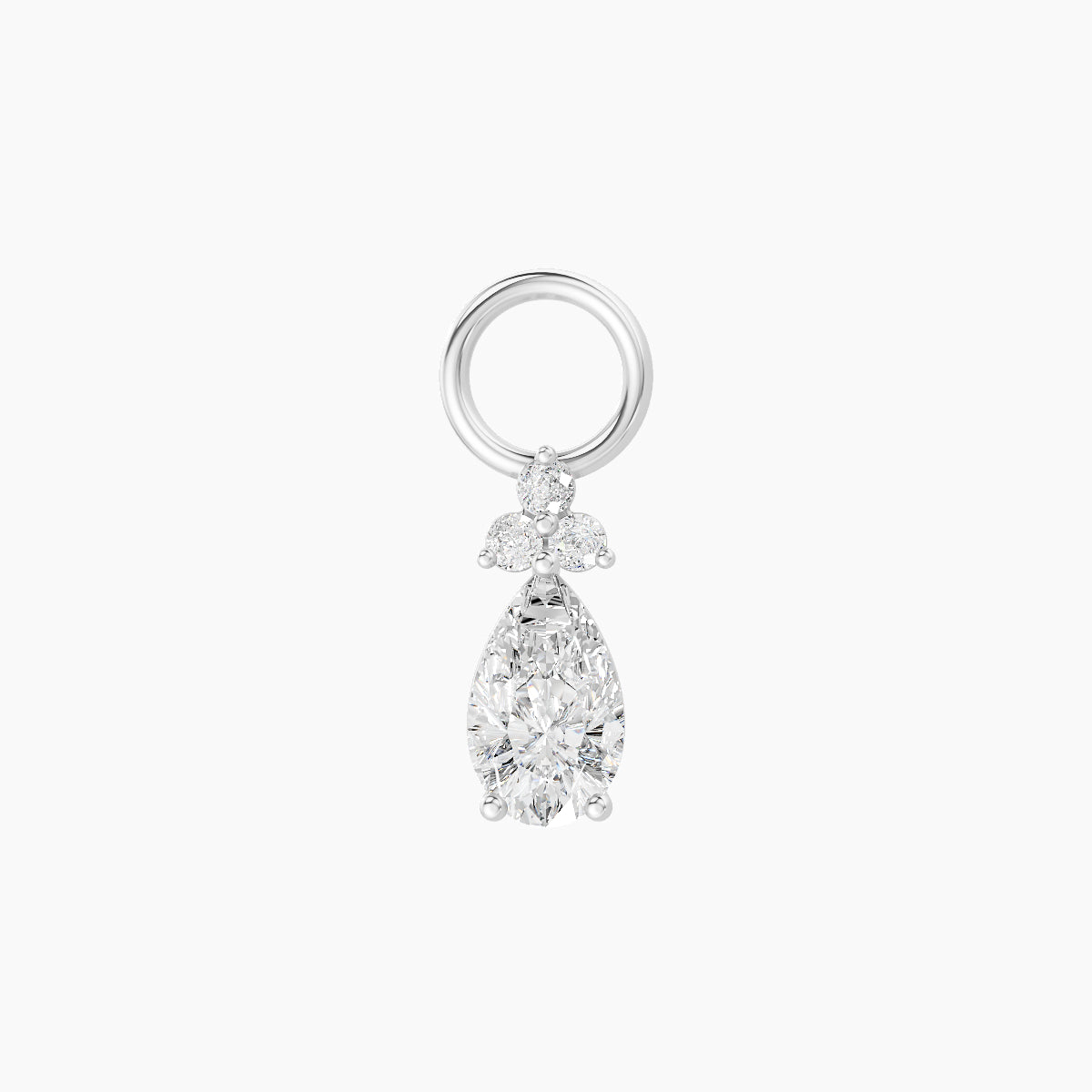 Abeona | 18k White Gold 7.5 mm Diamond Charm