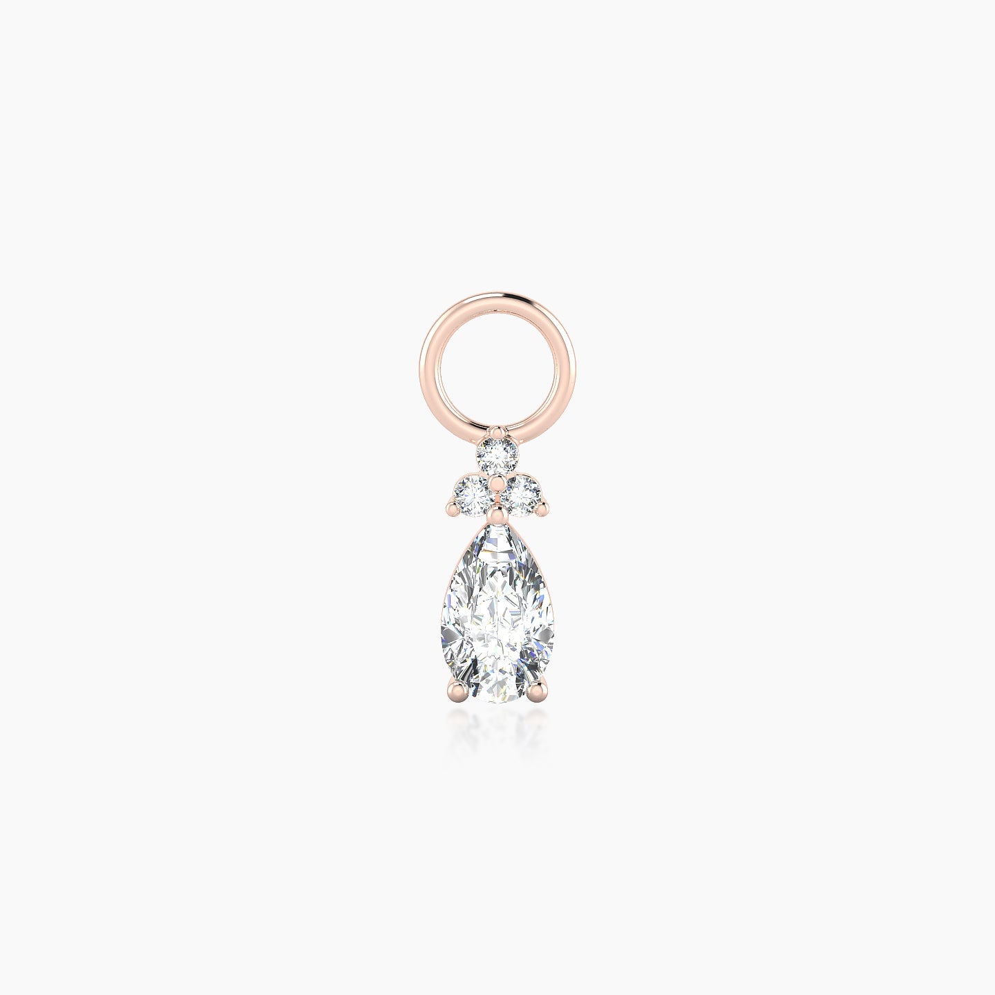 Abeona | 18k Rose Gold 7.5 mm Diamond Charm