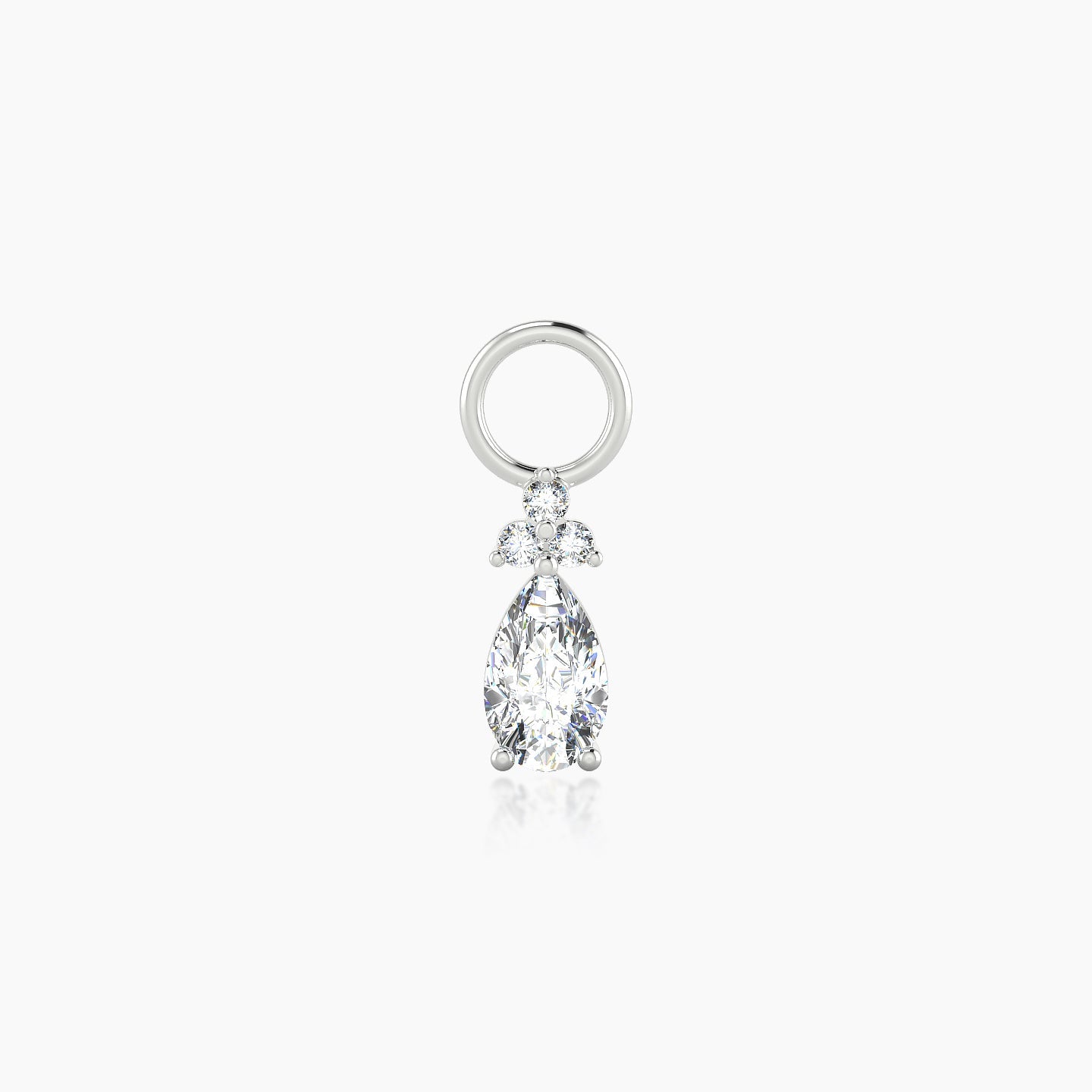 Abeona | 18k White Gold 7.5 mm Diamond Charm