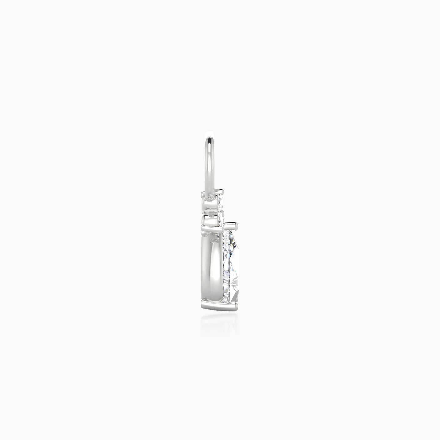 Abeona | 18k White Gold 7.5 mm Diamond Charm