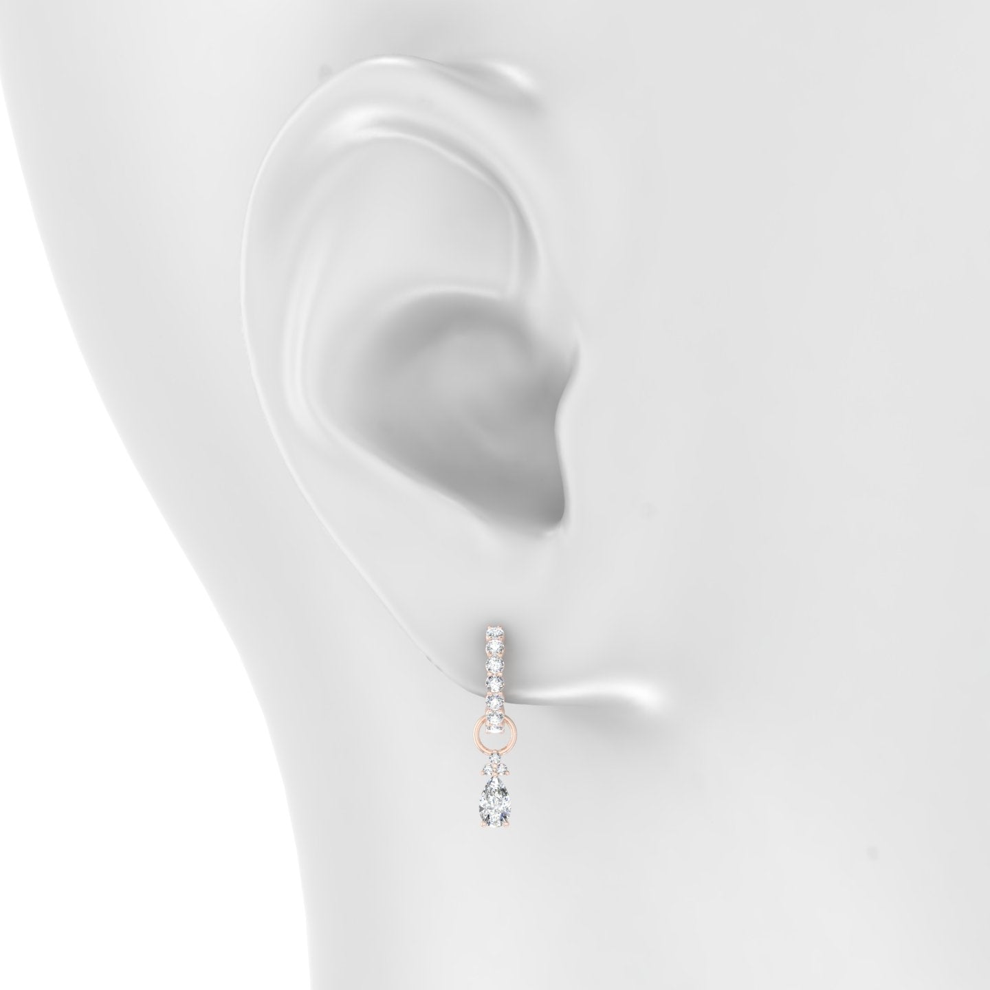 Abeona | 18k Rose Gold 7.5 mm Diamond Charm