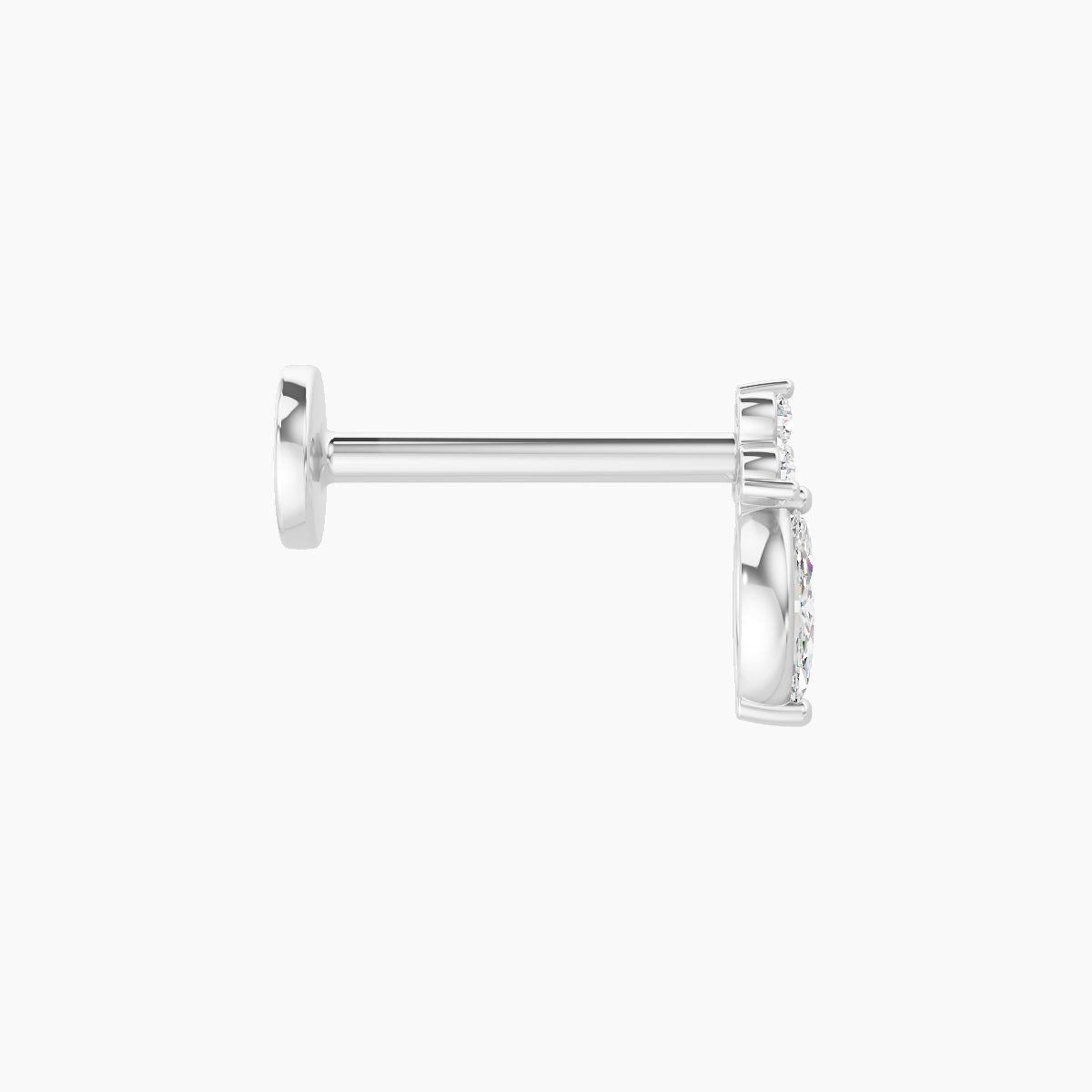 Adeona | 18k White Gold 7 mm 8 mm Diamond Piercing