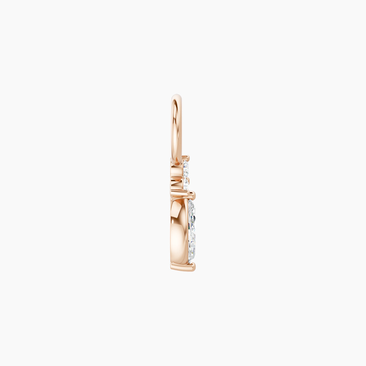 Adeona | 18k Rose Gold 7 mm Diamond Charm