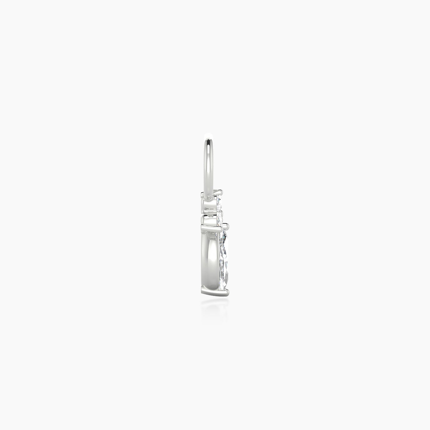 Adeona | 18k White Gold 7 mm Diamond Charm