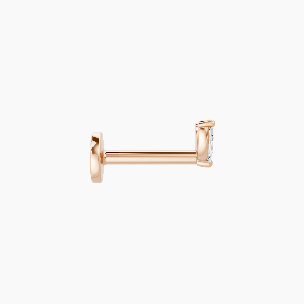 Adona | 18k Rose Gold 4.5 mm 6.5 mm Diamond Nose Piercing