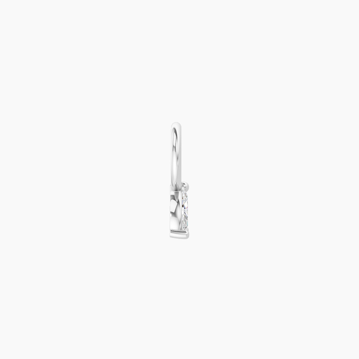 Adona | 18k White Gold 4.5 mm Diamond Charm
