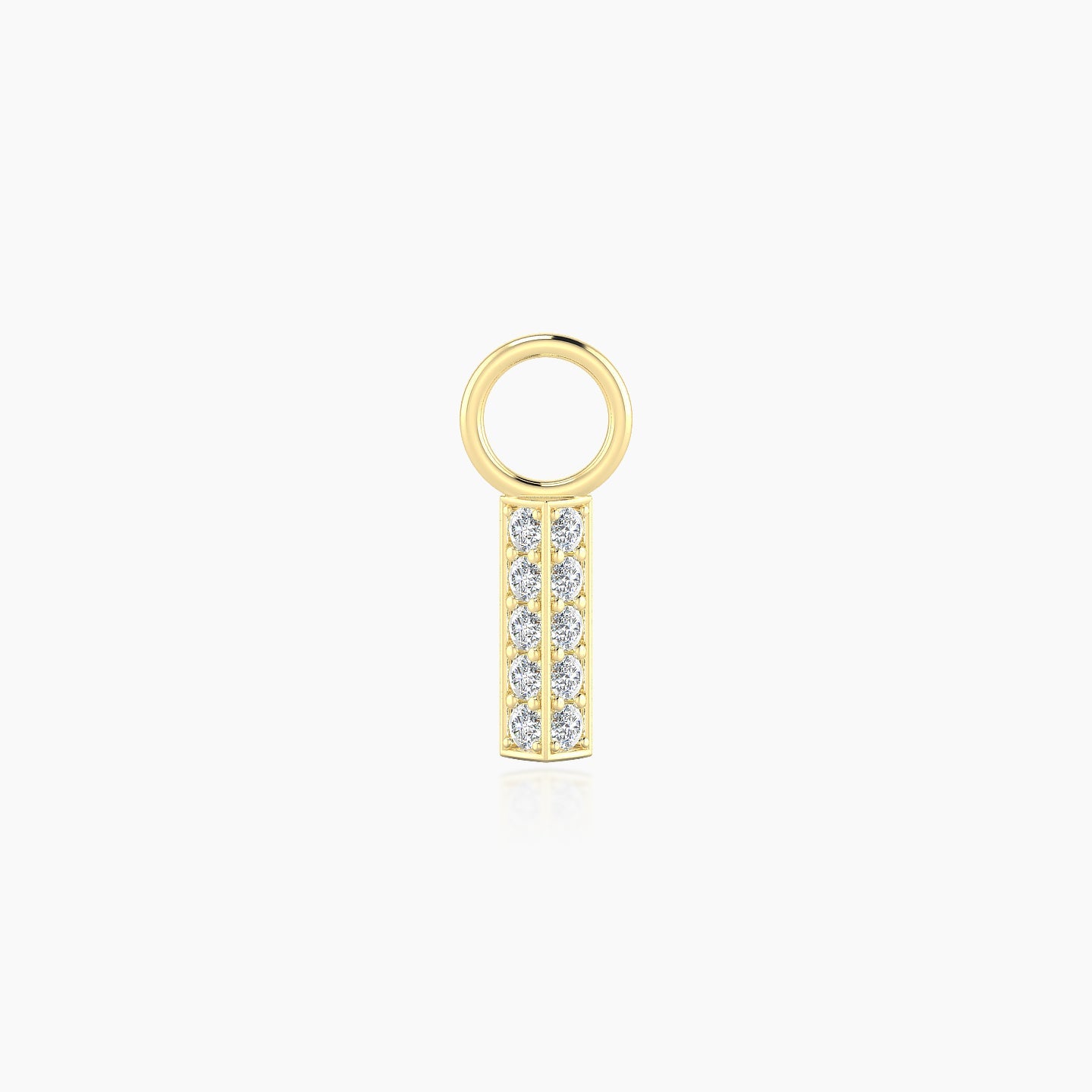 Ala | 18k Yellow Gold 6.5 mm Bar Diamond Charm