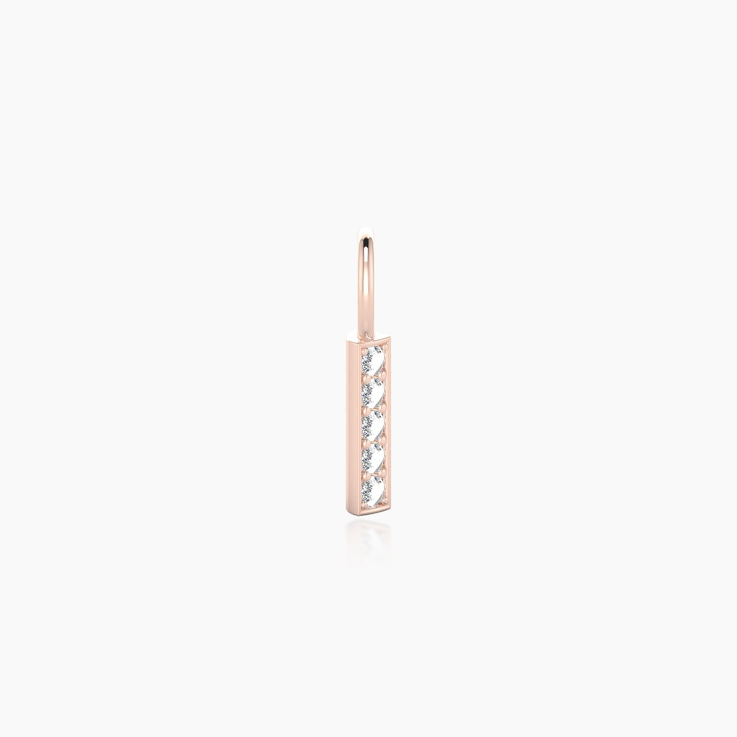 Ala | 18k Rose Gold 6.5 mm Bar Diamond Charm