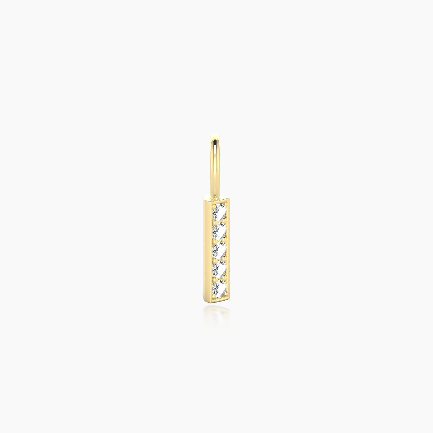 Ala | 18k Yellow Gold 6.5 mm Bar Diamond Charm