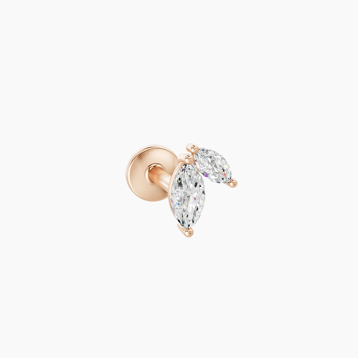 Alceste | 18k Rose Gold 5.5 mm 5 mm Diamond Piercing