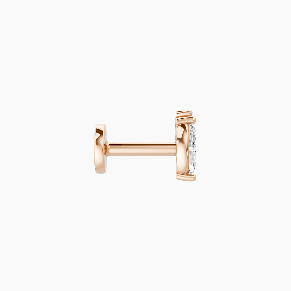 Alceste | 18k Rose Gold 5.5 mm 5 mm Diamond Piercing