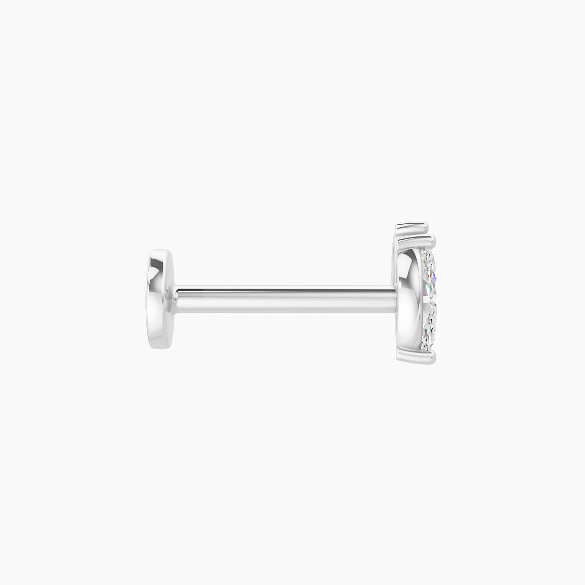 Alceste | 18k White Gold 5.5 mm 8 mm Diamond Piercing