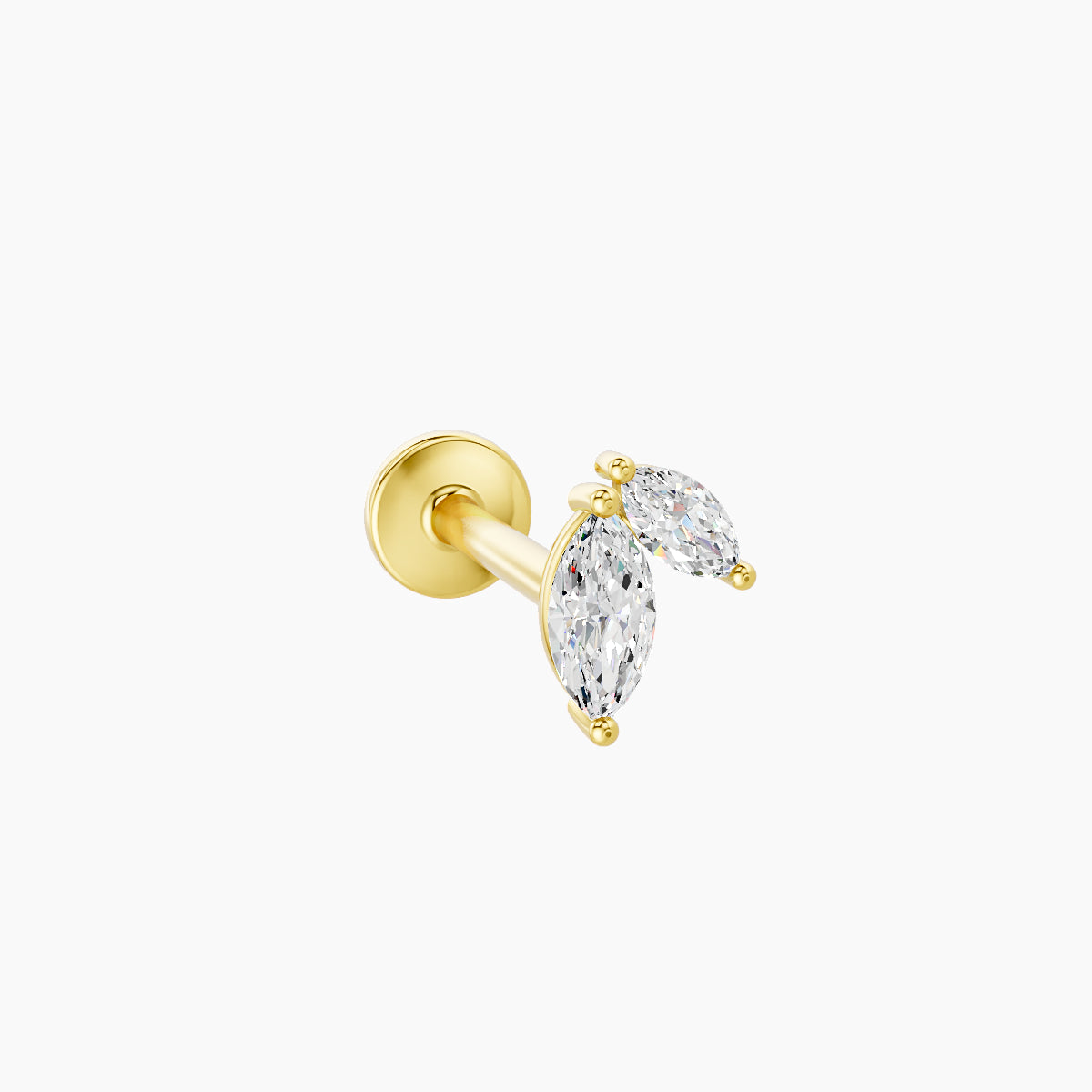 Alceste | 18k Yellow Gold 5.5 mm 8 mm Diamond Piercing