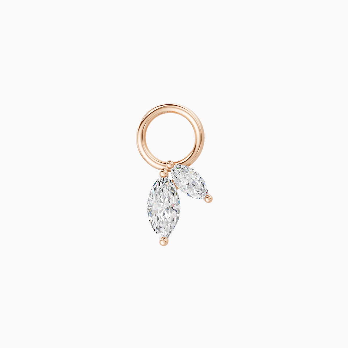 Alceste | 18k Rose Gold 5.5 mm Diamond Charm