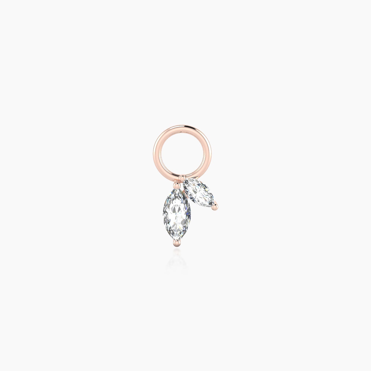 Alceste | 18k Rose Gold 5.5 mm Diamond Charm