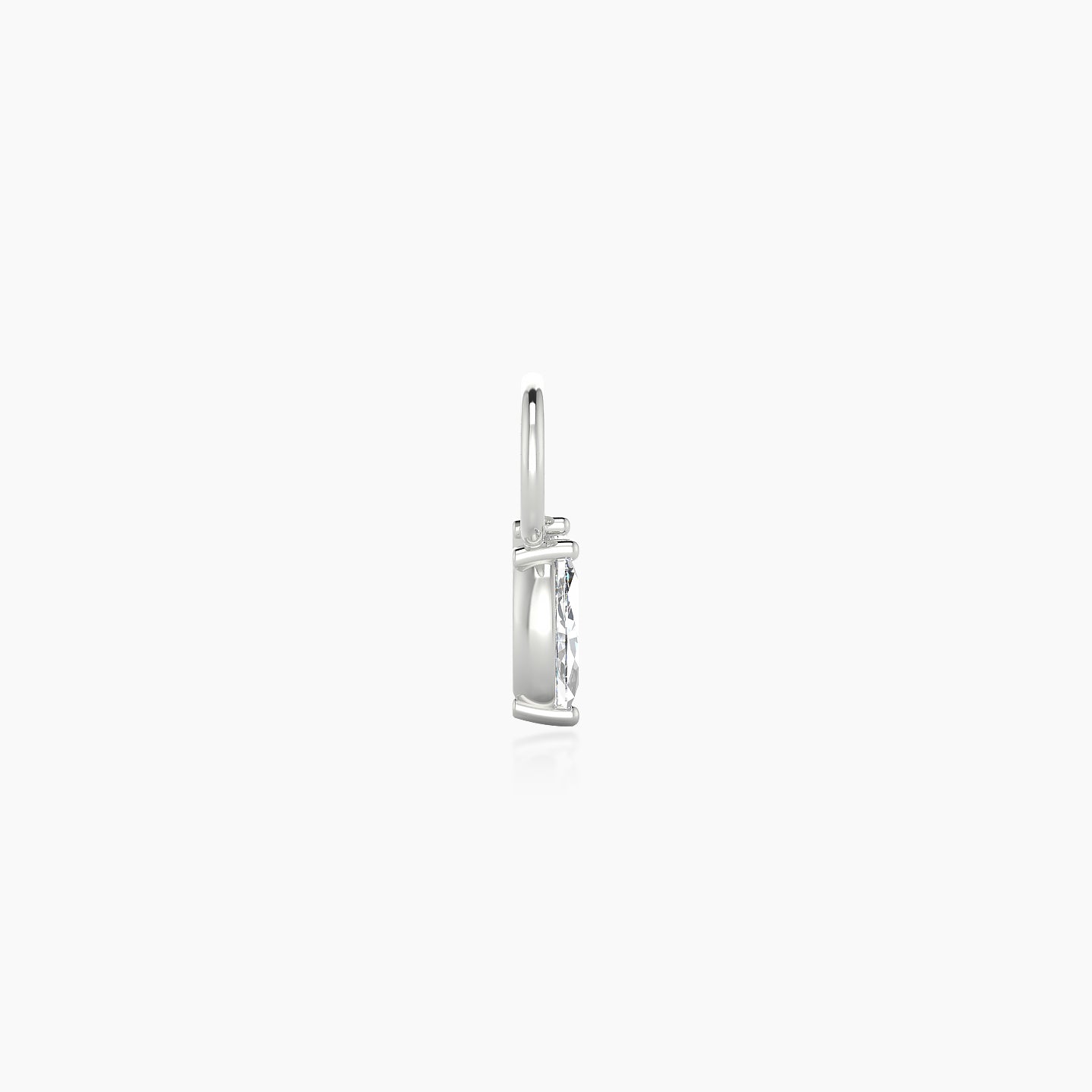 Alceste | 18k White Gold 5.5 mm Diamond Charm