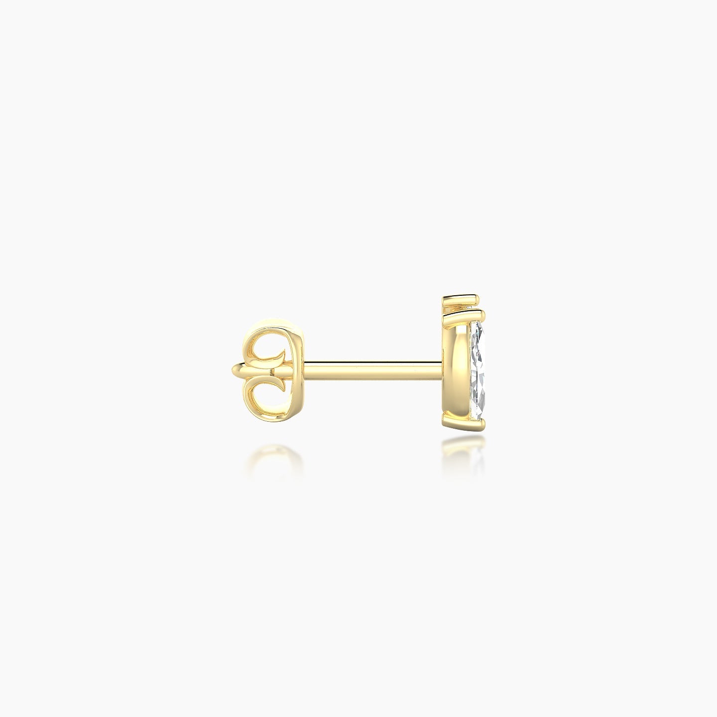 Alceste | 18k Yellow Gold 5.5 mm Diamond Earring