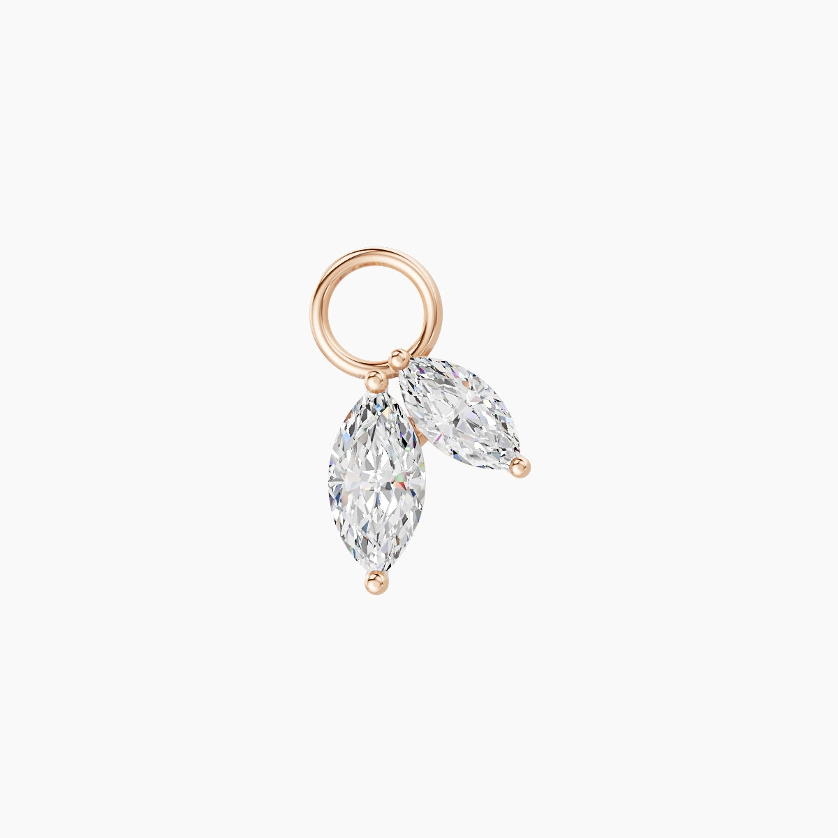 Alceste | 18k Rose Gold 7.6 mm Diamond Charm