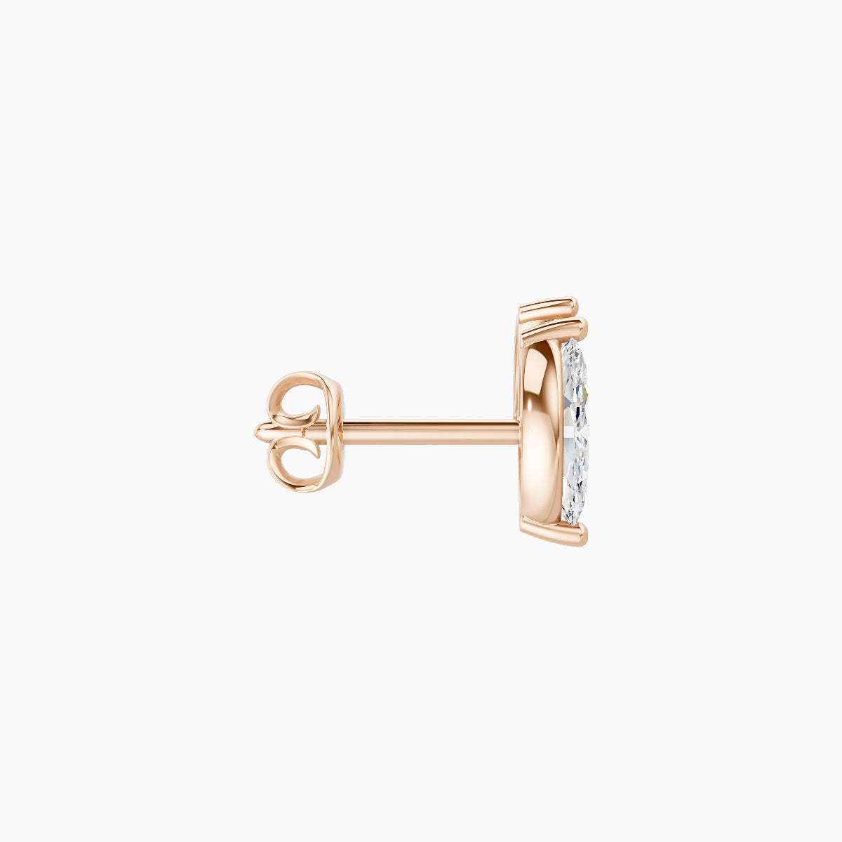 Alceste | 18k Rose Gold 7.6 mm Diamond Earring