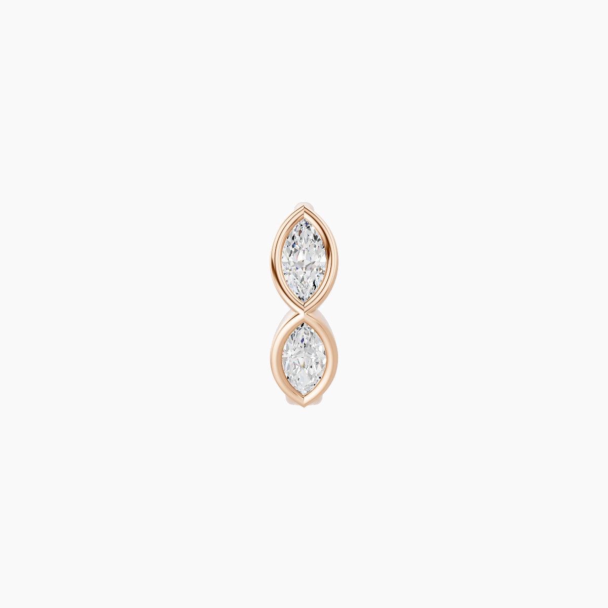 Alexandra | 18k Rose Gold 5 mm Diamond Hoop Piercing