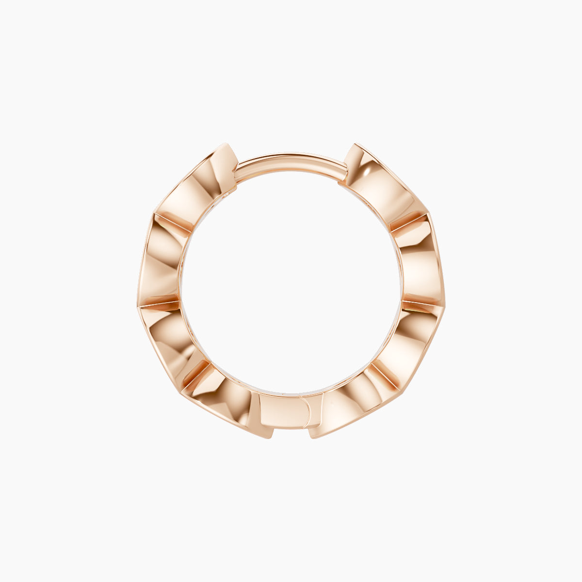 Alexandra | 18k Rose Gold 8 mm Diamond Nose Ring Piercing