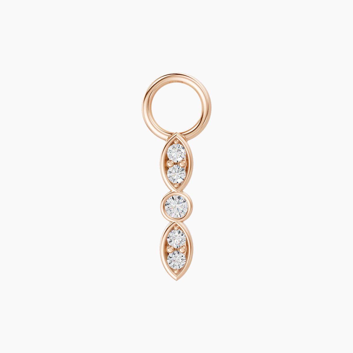 Anahita | 18k Rose Gold 9 mm Diamond Charm