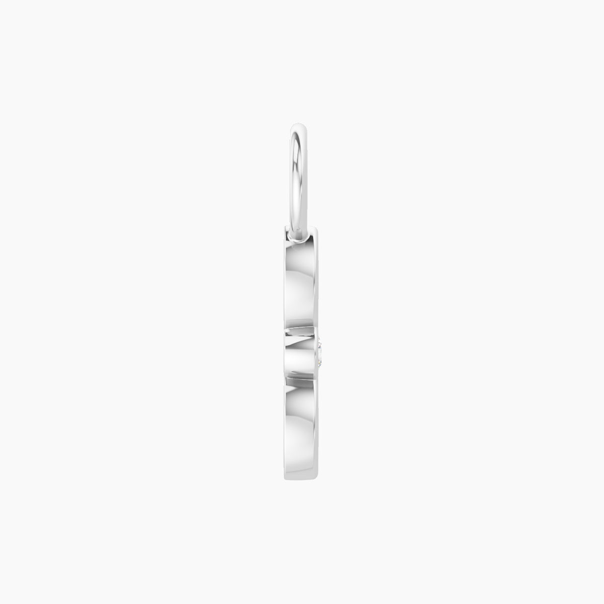 Anahita | 18k White Gold 9 mm Diamond Charm