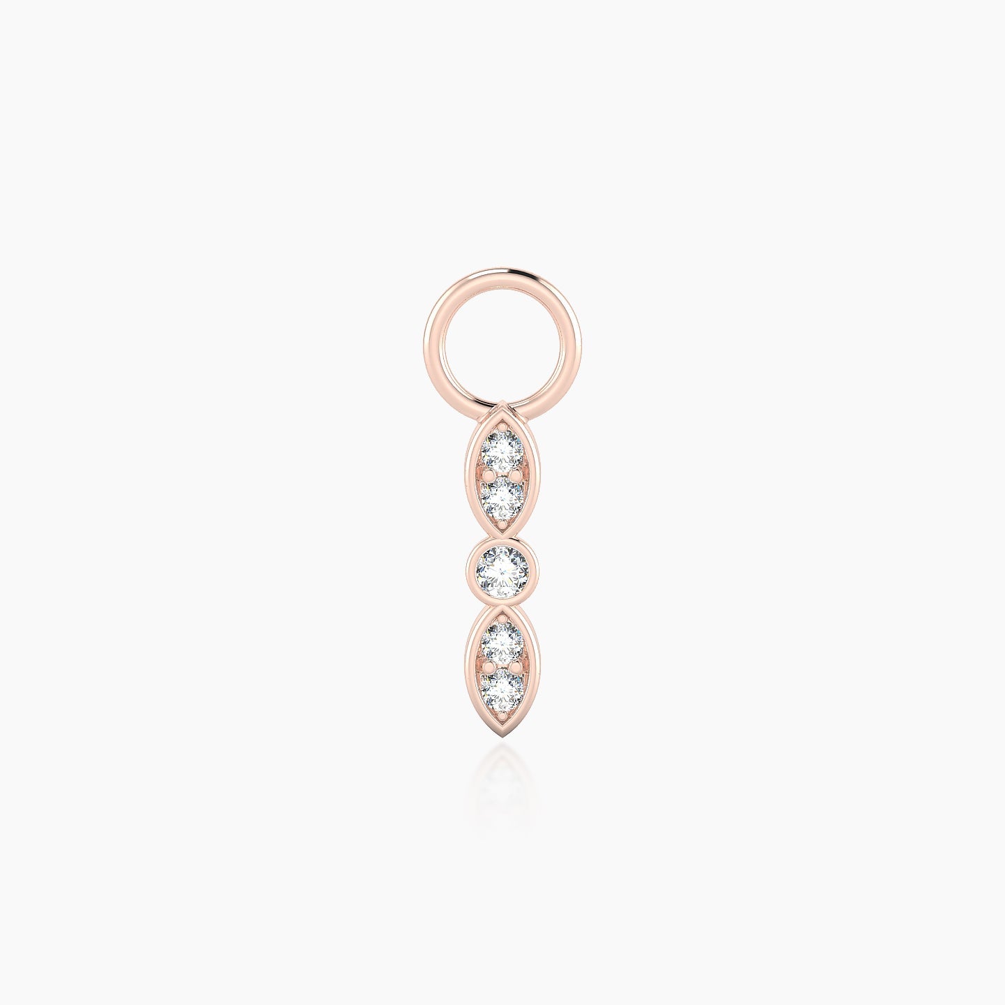 Anahita | 18k Rose Gold 9 mm Diamond Charm