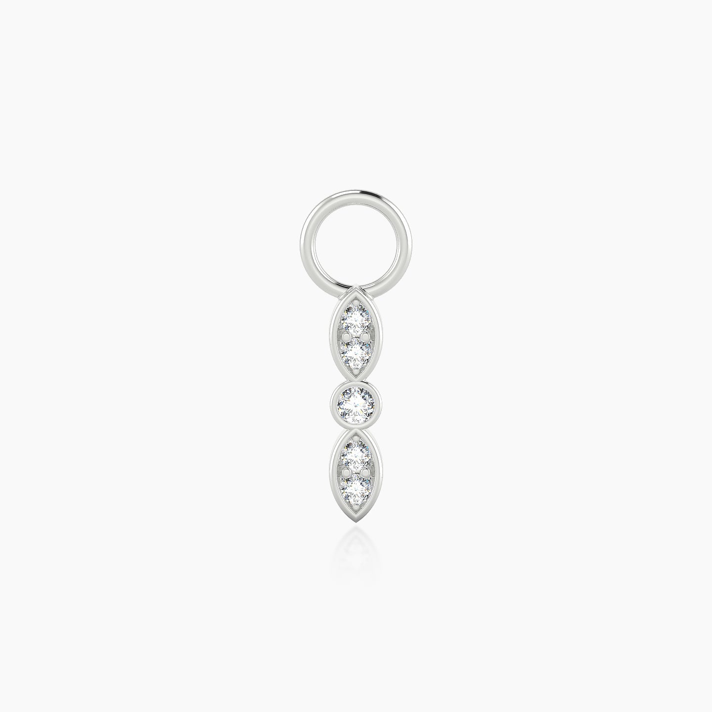 Anahita | 18k White Gold 9 mm Diamond Charm