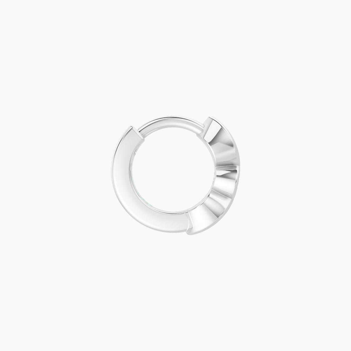Anahita | 18k White Gold 5 mm Diamond Hoop Piercing