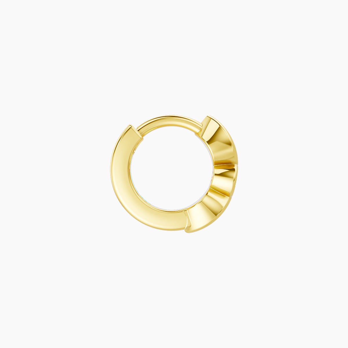 Anahita | 18k Yellow Gold 5 mm Diamond Hoop Piercing