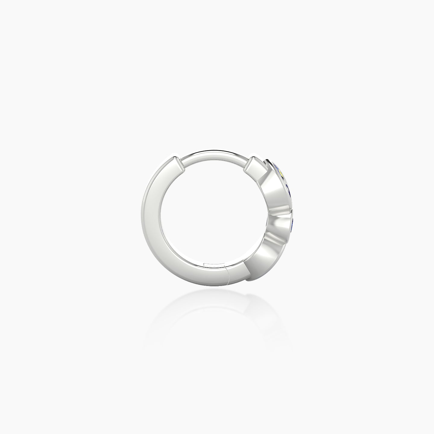 Anahita | 18k White Gold 6.5 mm Sapphire Hoop Piercing