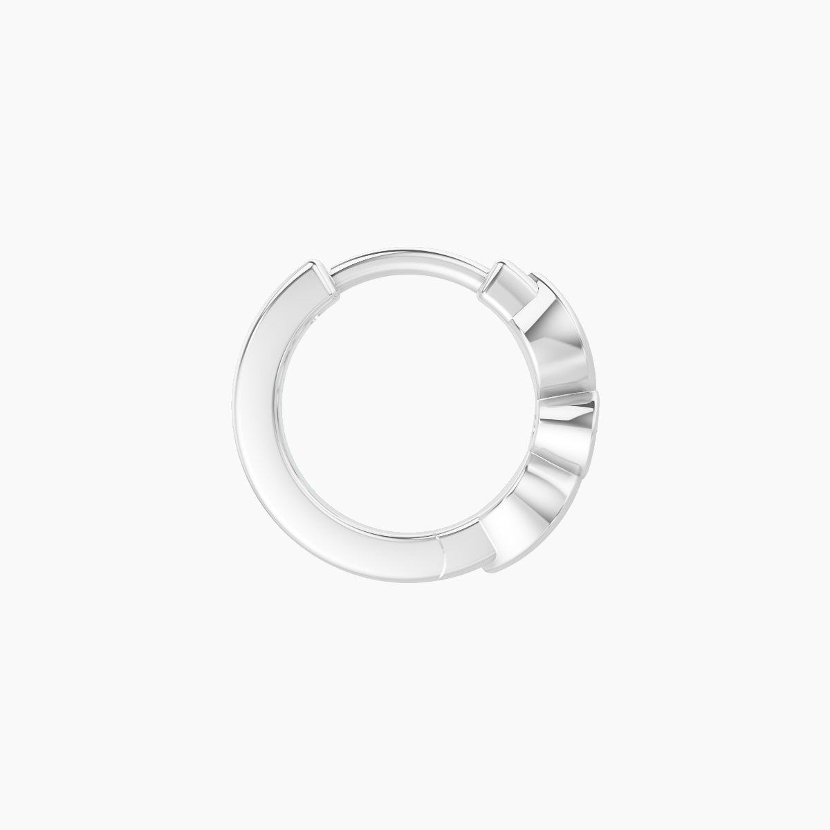 Anahita | 18k White Gold 6.5 mm Diamond Nose Ring Piercing