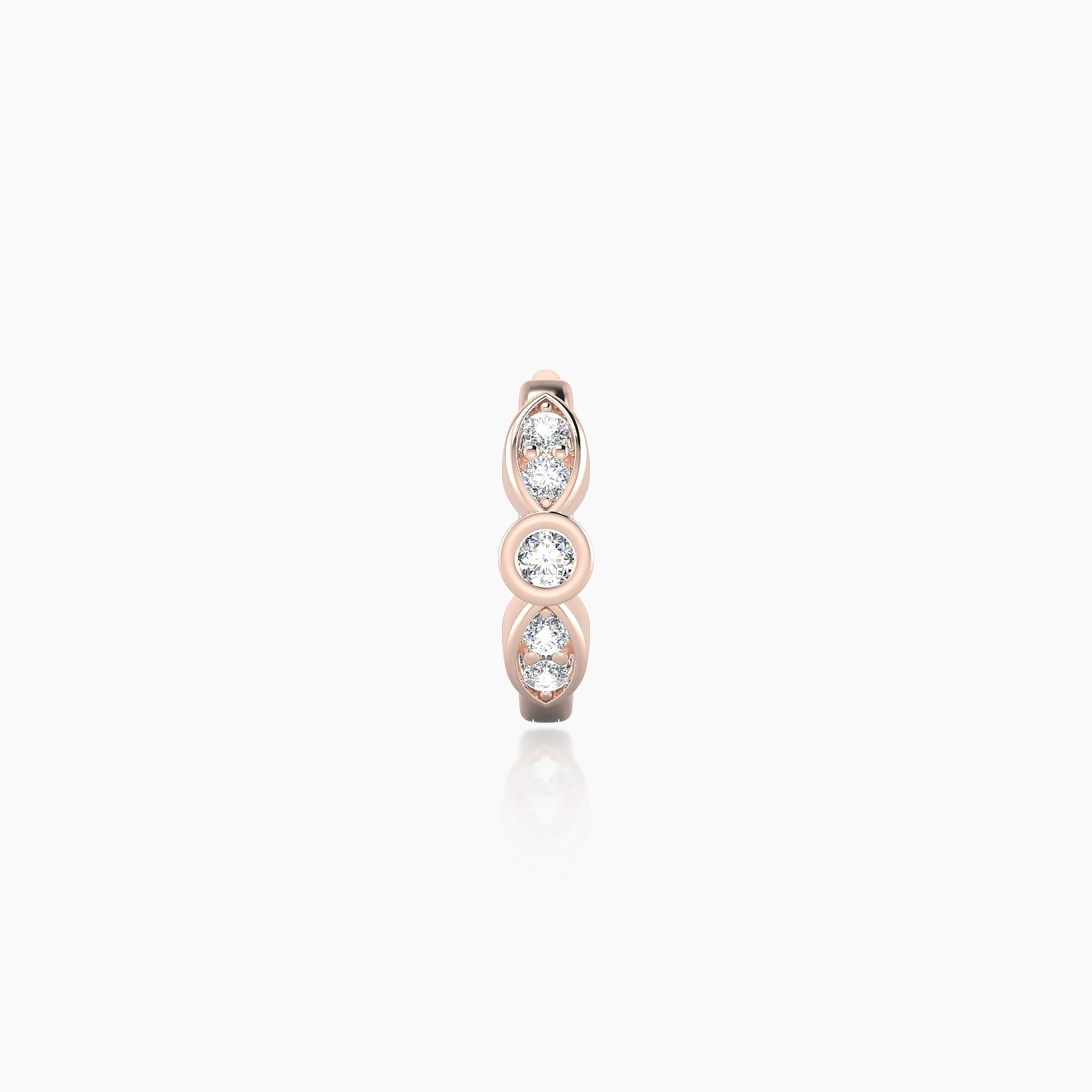 Anahita | 18k Rose Gold 6.5 mm Diamond Nose Ring Piercing