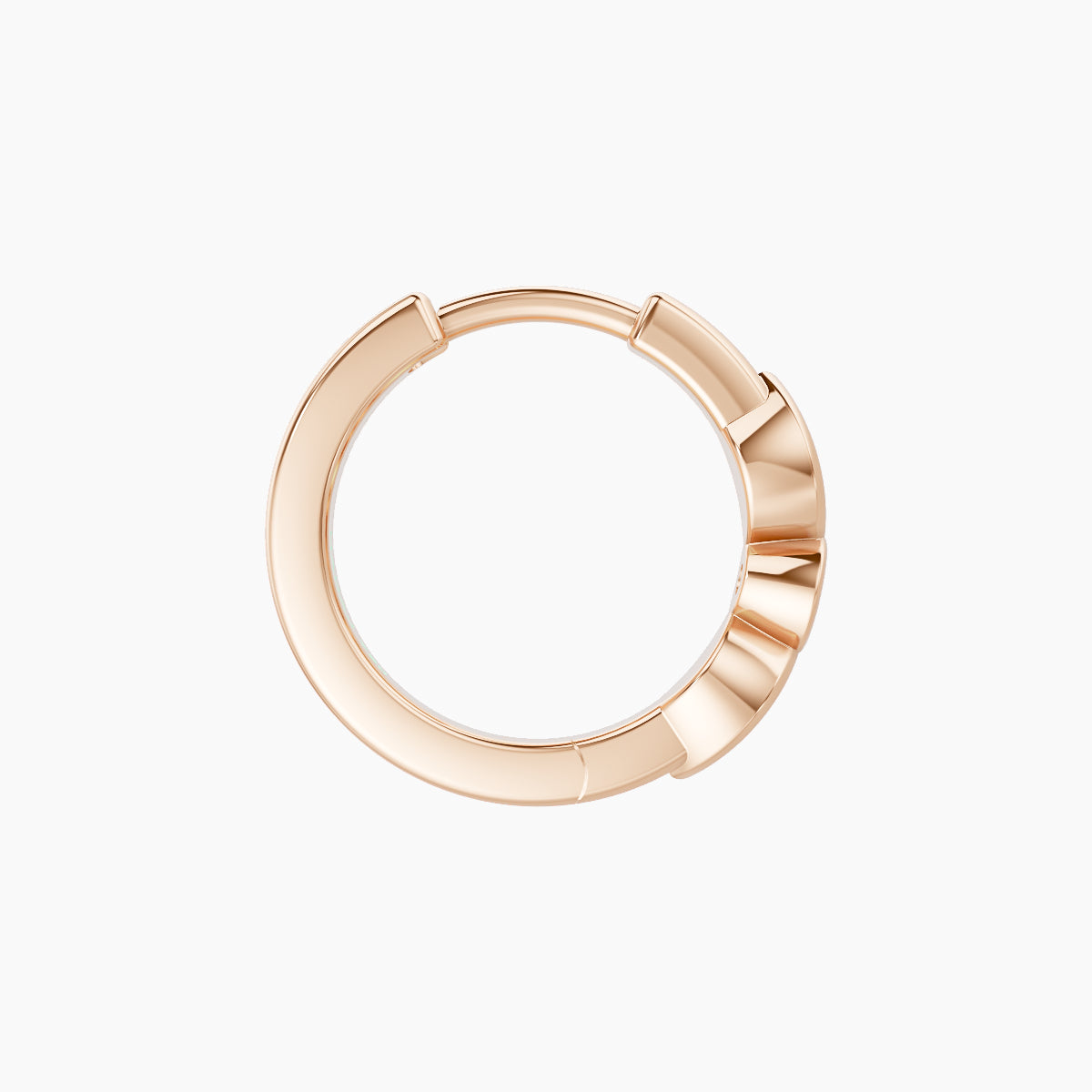 Anahita | 18k Rose Gold 8 mm Diamond Nose Ring Piercing