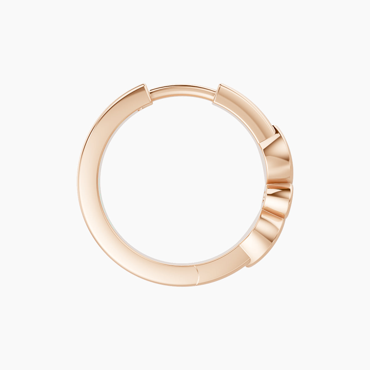 Anahita | 18k Rose Gold 9.5 mm Diamond Nose Ring Piercing