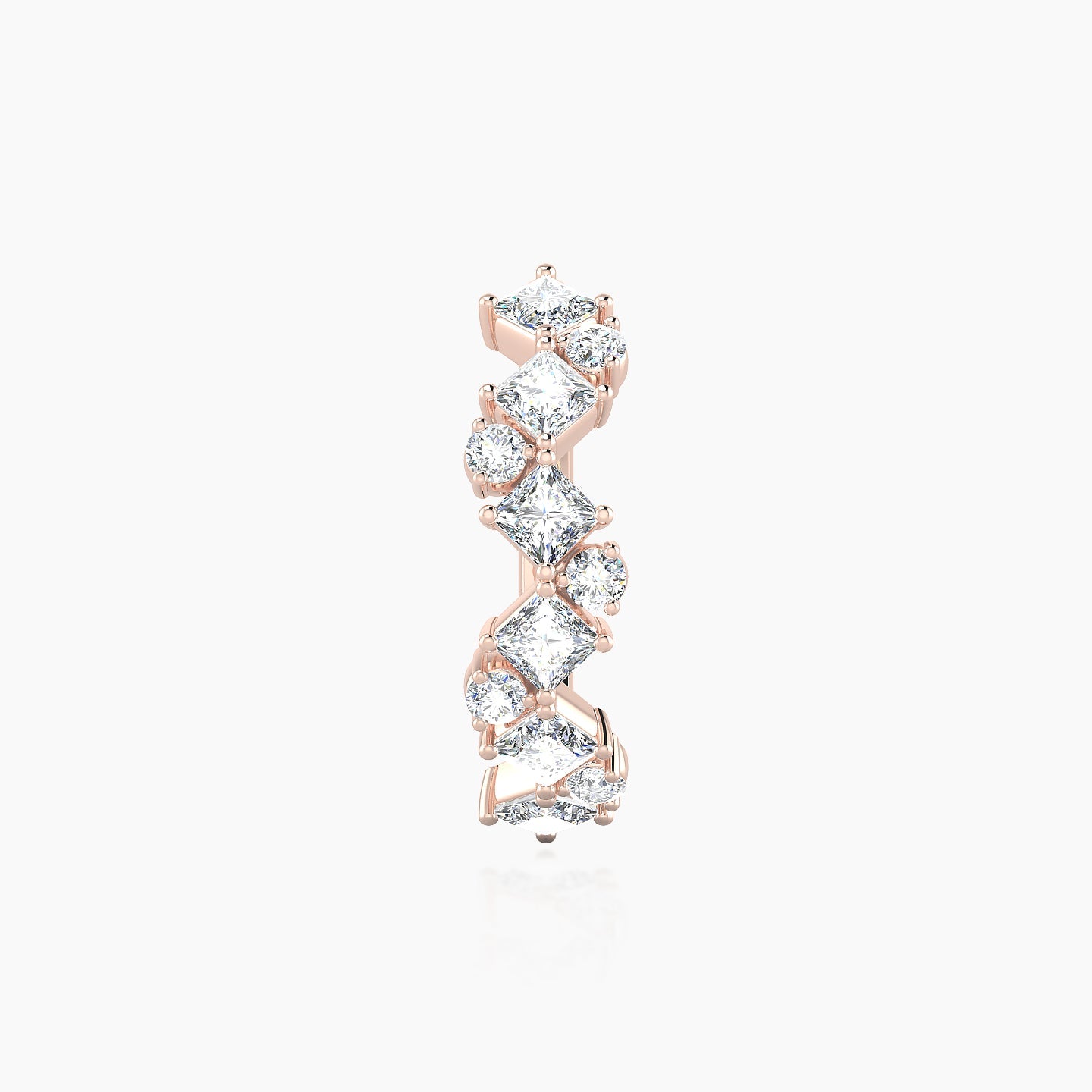 Ariana | 18k Rose Gold 11 mm Diamond Hoop Piercing