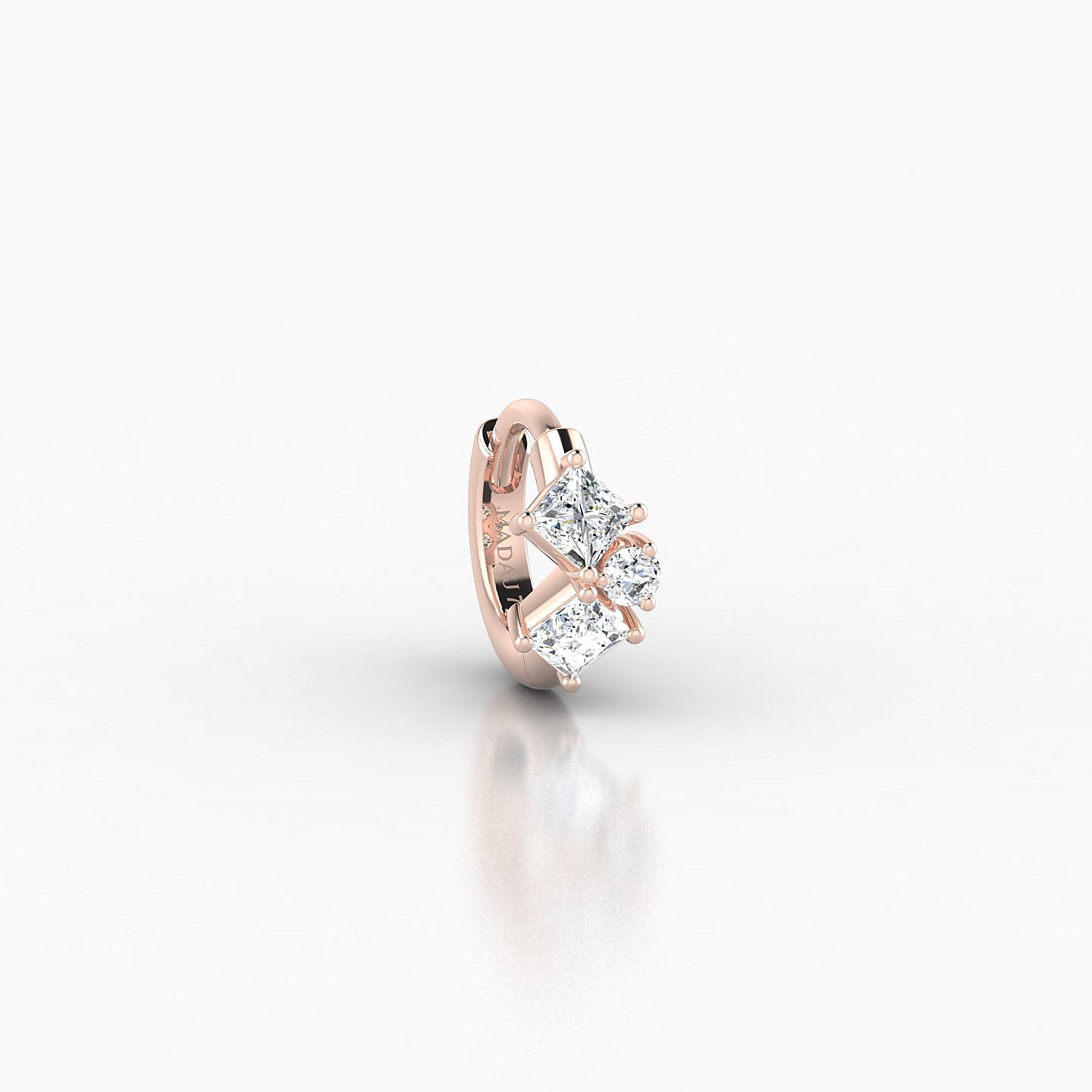 Ariana | 18k Rose Gold 5 mm Diamond Hoop Piercing