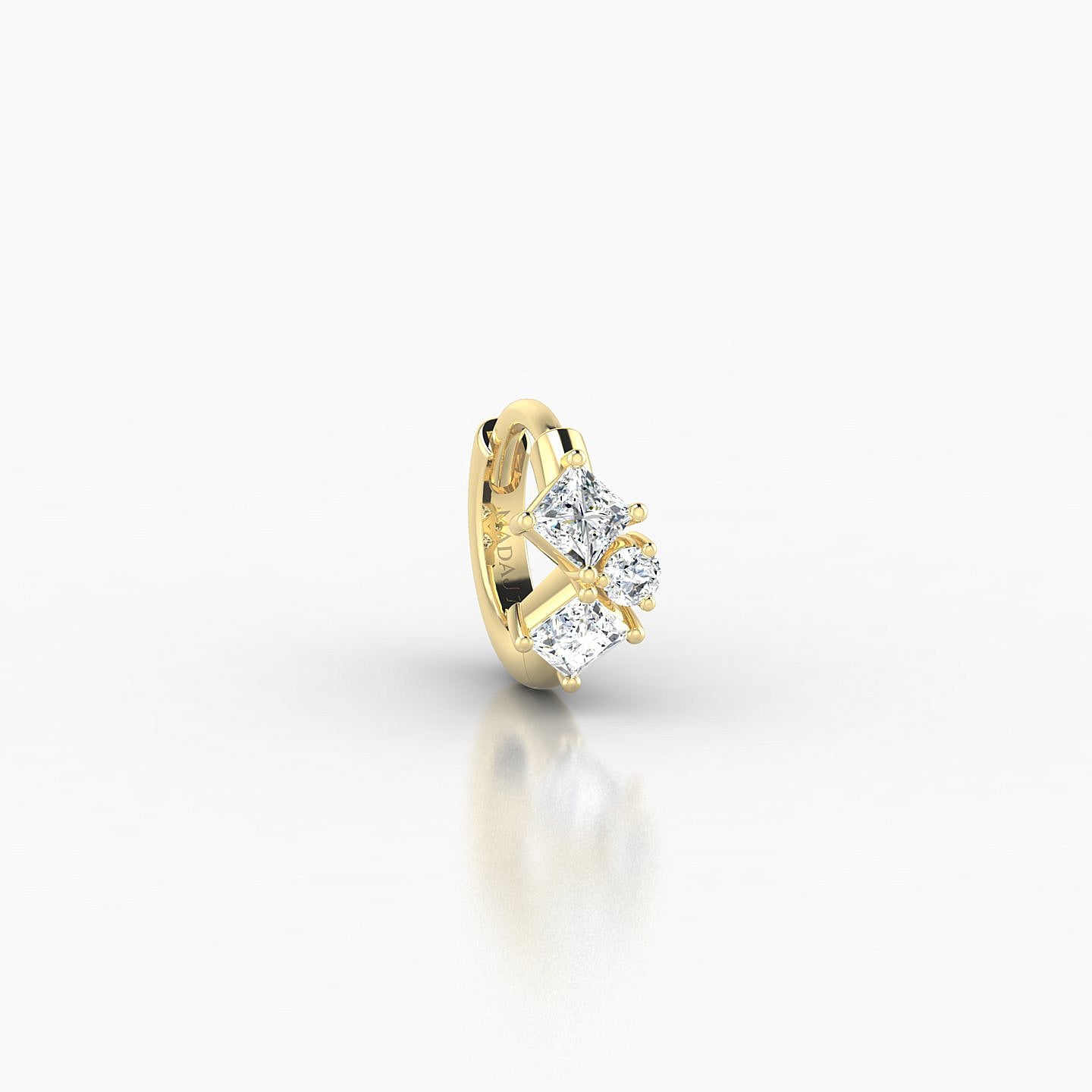 Ariana | 18k Yellow Gold 5 mm Diamond Hoop Piercing