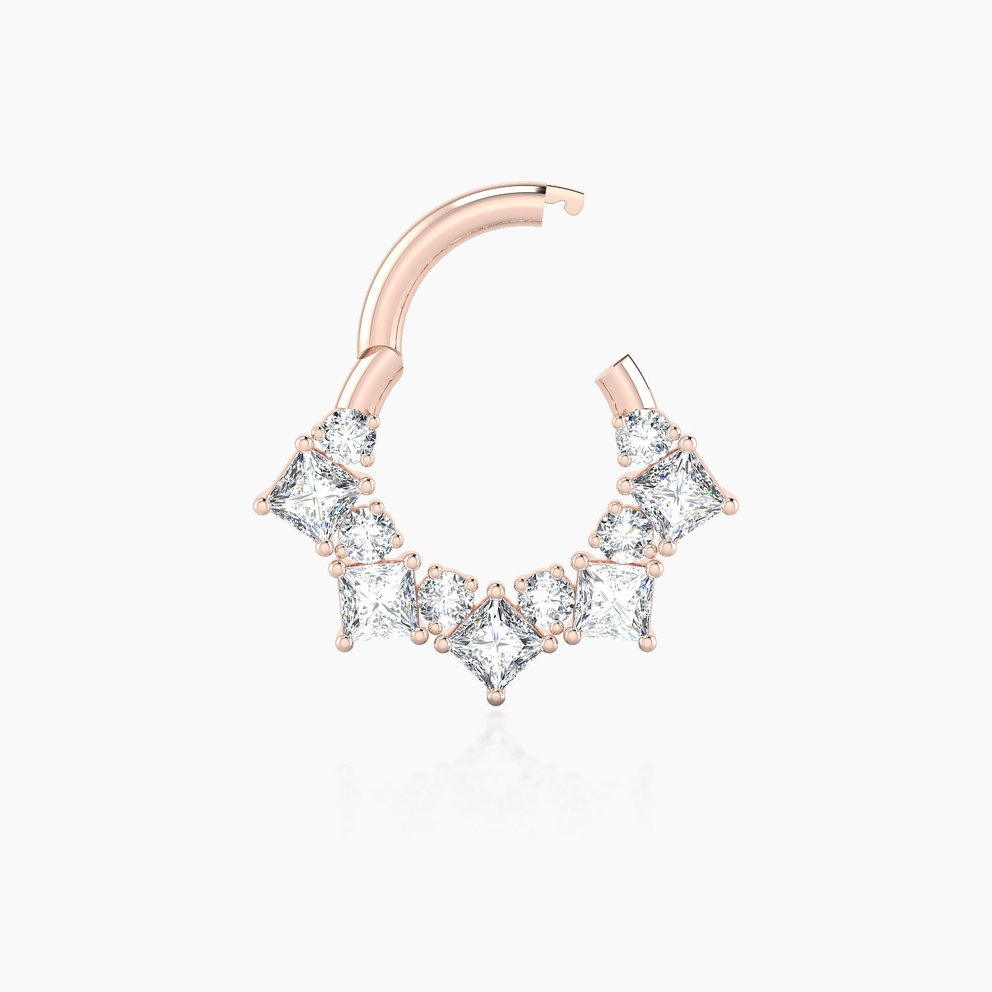 Ariana | 18k Rose Gold 6.5 mm Diamond Daith Piercing