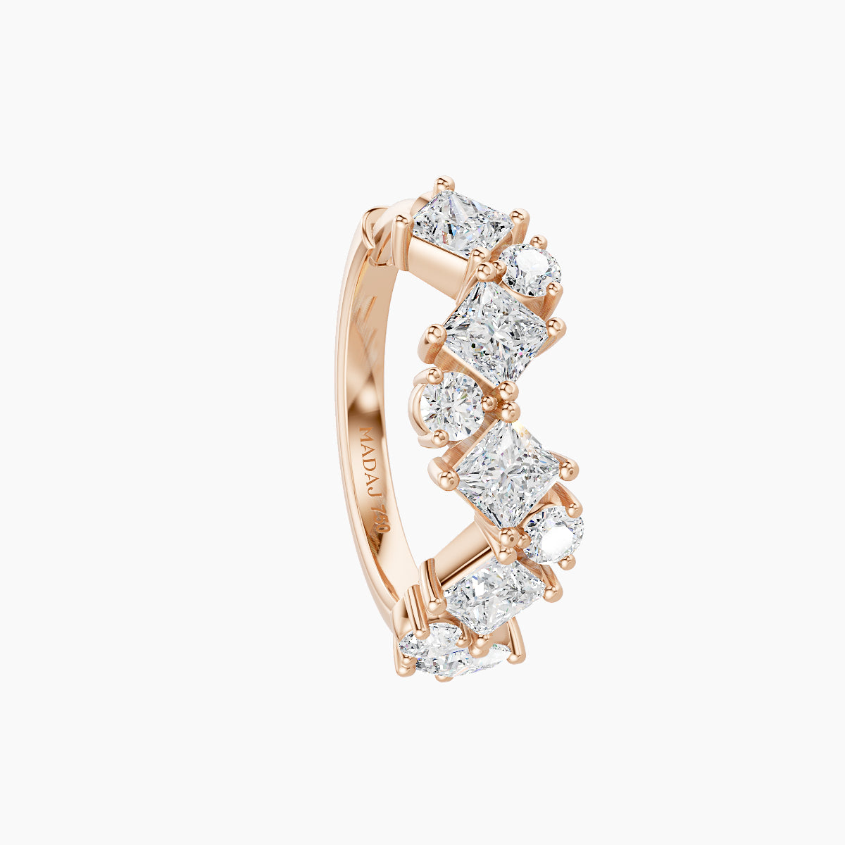 Ariana | 18k Rose Gold 9.5 mm Diamond Hoop Piercing