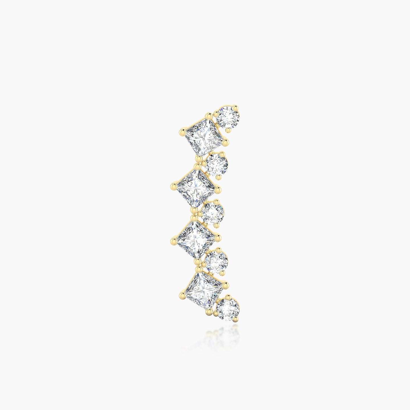 Ariana L | 18k Yellow Gold 14.5 mm Diamond Earring