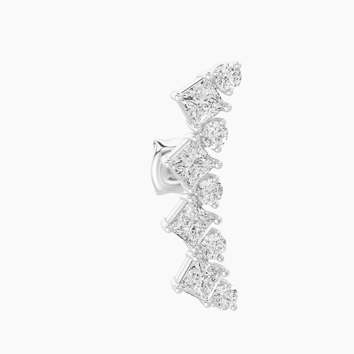 Ariana L | 18k White Gold 14.5 mm Diamond Earring