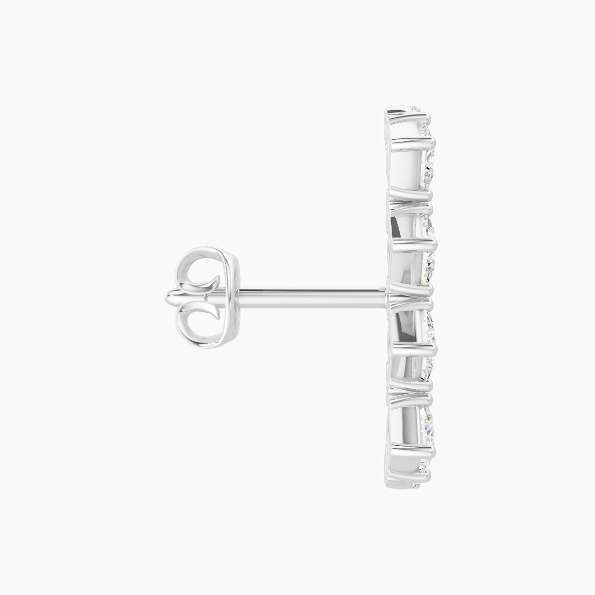 Ariana L | 18k White Gold 14.5 mm Diamond Earring