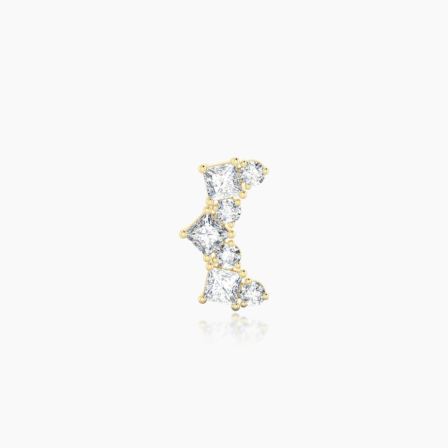 Ariana M | 18k Yellow Gold 9.5 mm 5 mm Diamond Piercing