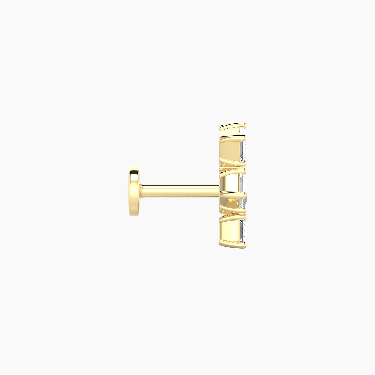 Ariana M | 18k Yellow Gold 9.5 mm 5 mm Diamond Piercing