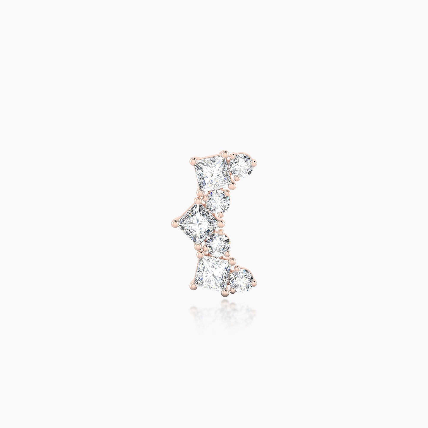 Ariana M | 18k Rose Gold 9.5 mm 6.5 mm Diamond Piercing