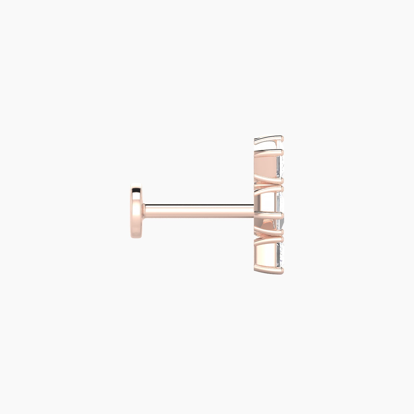 Ariana M | 18k Rose Gold 9.5 mm 6.5 mm Diamond Piercing