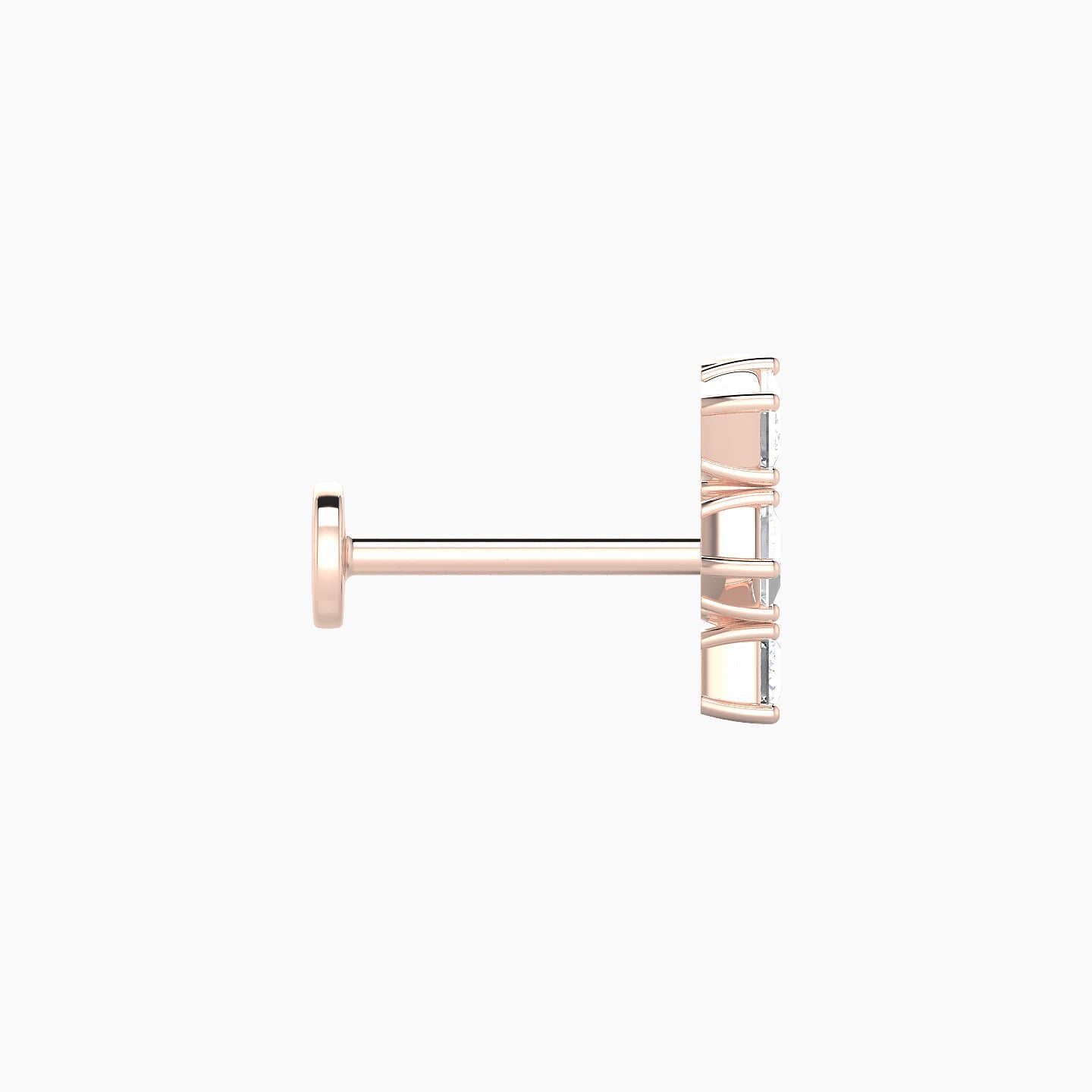 Ariana M | 18k Rose Gold 9.5 mm 8 mm Diamond Piercing